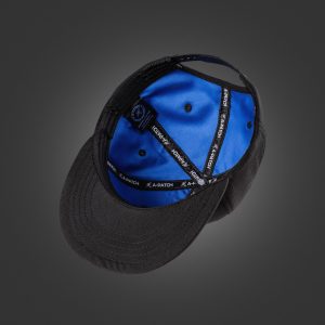 Darwin's Cap - Jet Black With Blue Inner Lining