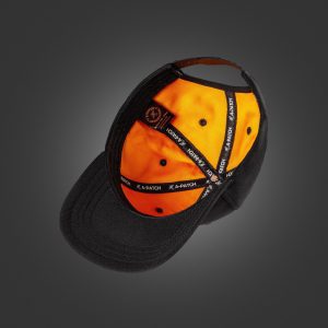 Newton's Cap - Jet Black With Gold Inner Lining