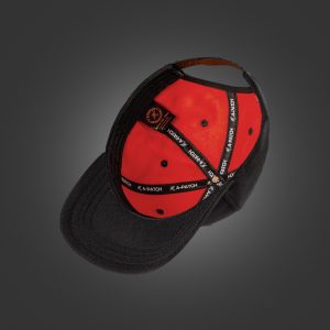 Newton’s Cap – Jet Black With Red Inner Lining