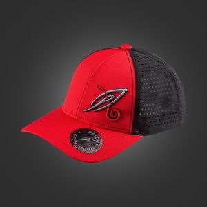 Newton's Cap – A-patch Perforated Imperial Red Jet Black