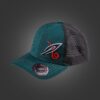 Newton's Cap – A-patch Dual Tone Perforated Racing Green And Jet Black