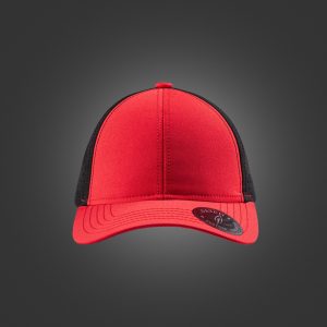 Newton's Cap – Perforated Imperial Red And Jet Black
