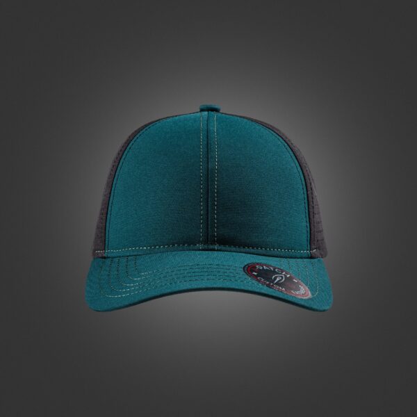 Newton's Cap – Dual Tone Perforated Racing Green And Jet Black