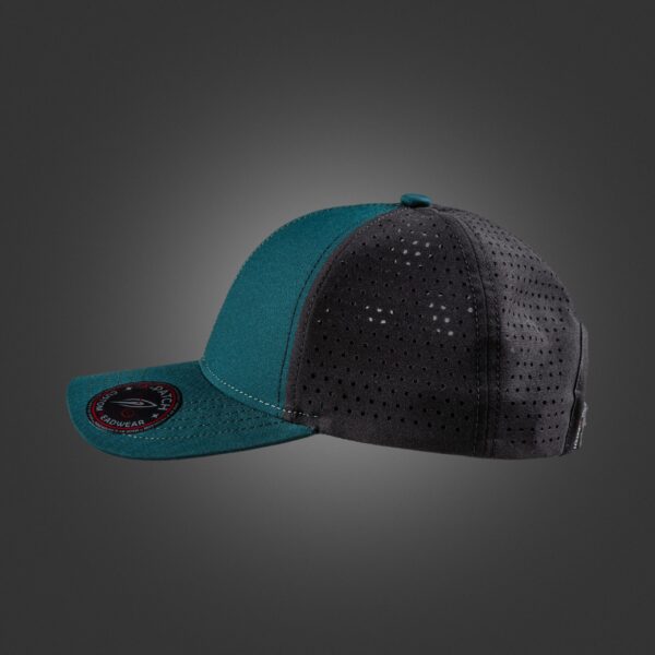 Newton's Cap – Dual Tone Perforated Racing Green And Jet Black