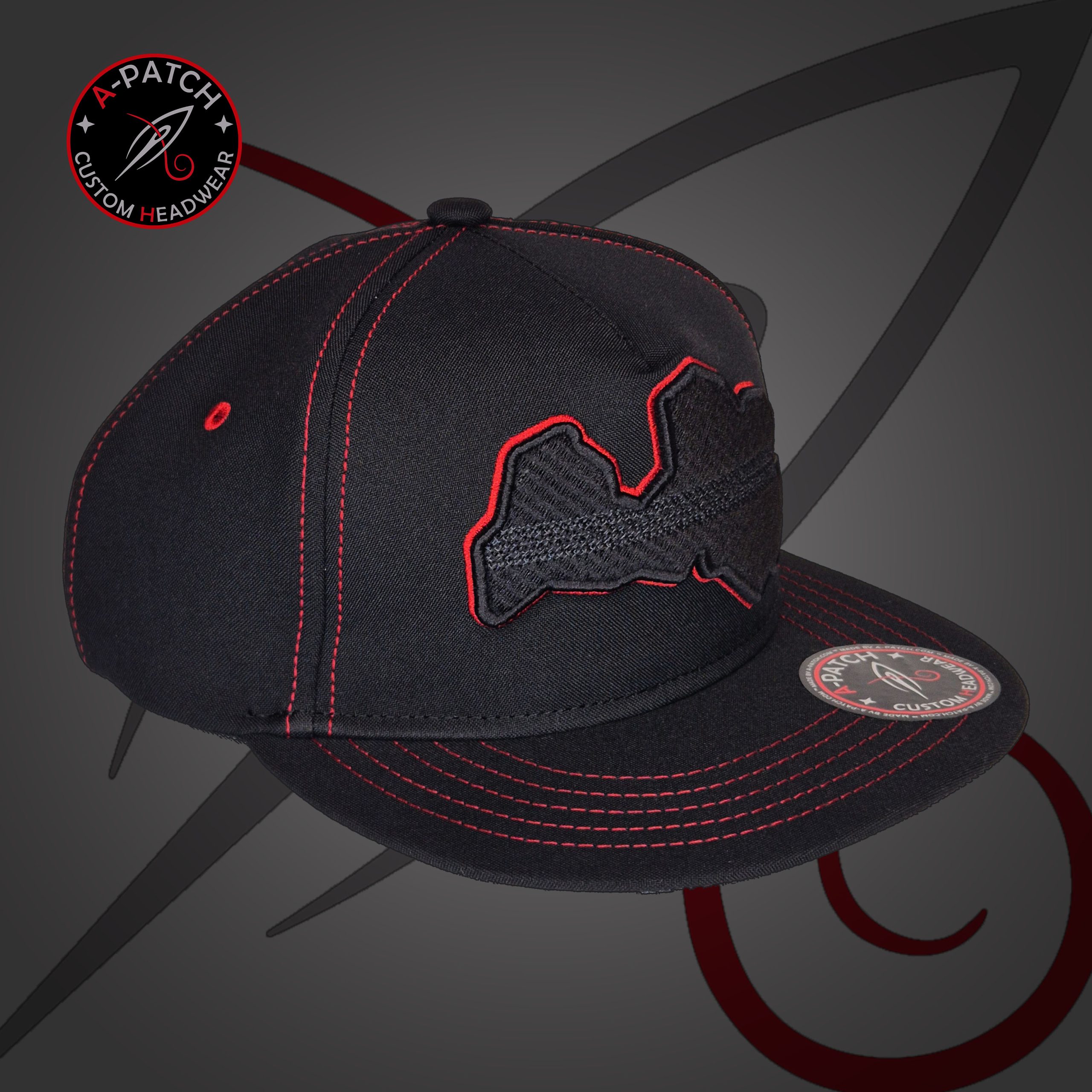 Darwin's Cap - 5 Panel Latvia Black And Red Edition Darwin's Cap - 5 Panel Latvia Black And Red Edition