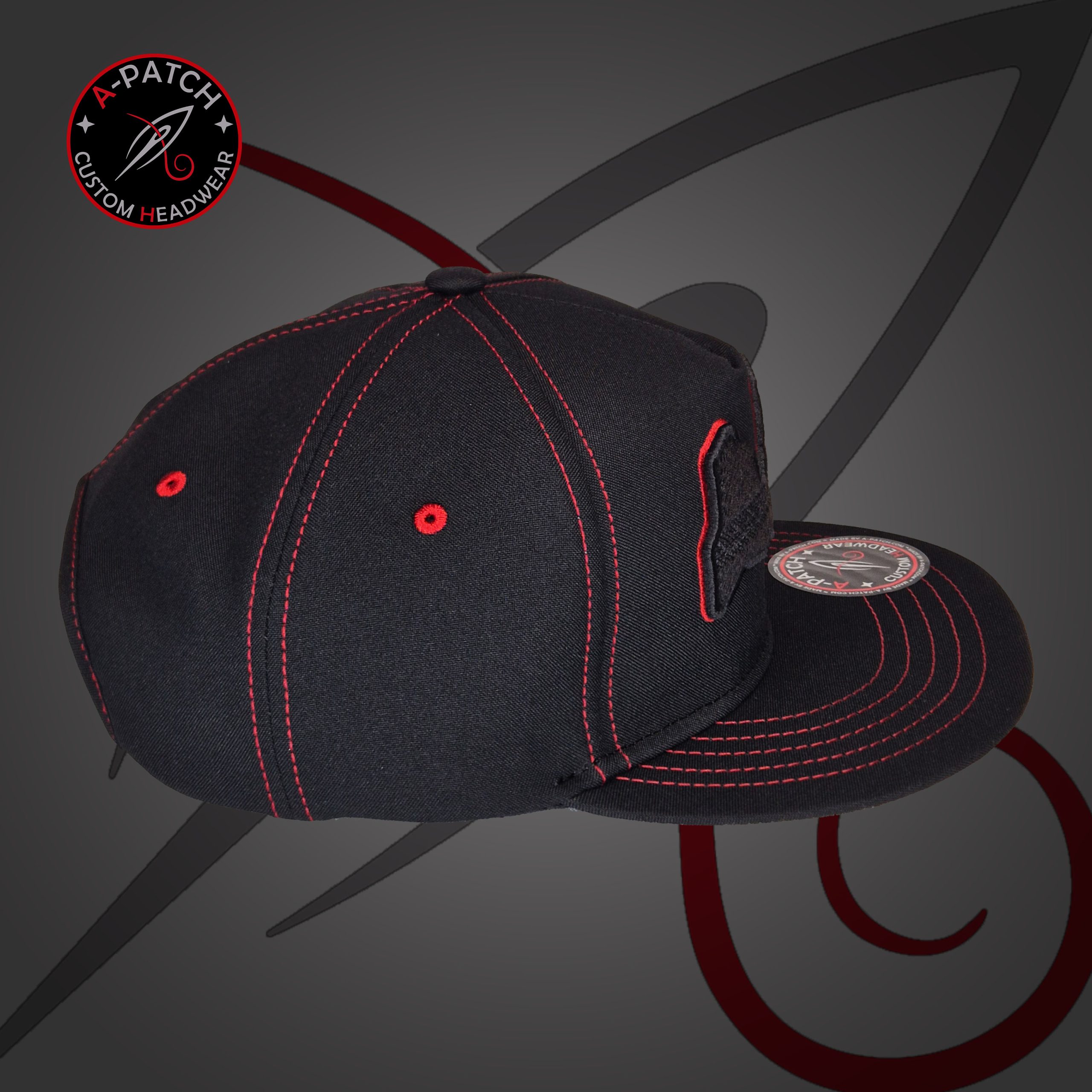 Darwin's Cap - 5 Panel Latvia Black And Red Edition Darwin's Cap - 5 Panel Latvia Black And Red Edition
