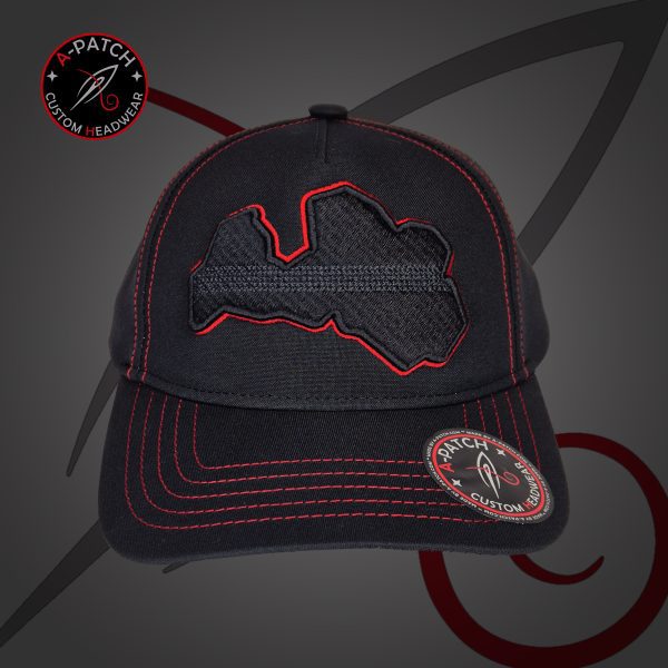 Newton's Cap 5 Panel - Latvia Black And Red Edition