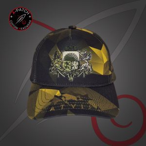 Newton's Cap 5 Panel - Latvia Black And Red Edition