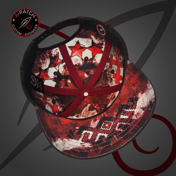 Newton's Cap 5 Panel - Latvia Black And Red Edition