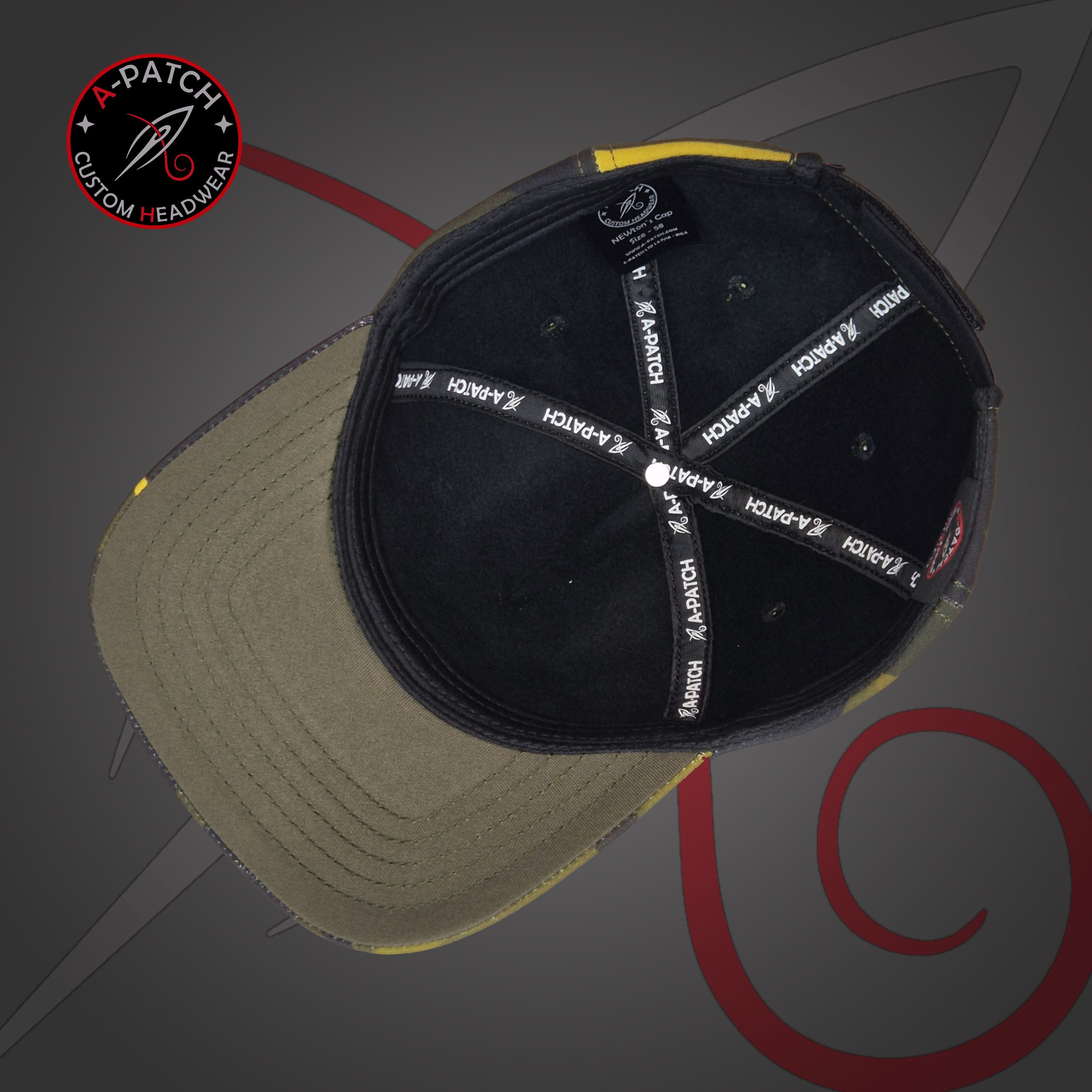 Newton's Cap 5 Panel - Latvia Black And Red Edition Newton's Cap 5 Panel - Latvia Black And Red Edition